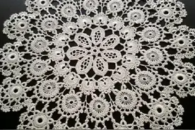 「针织作品」编织工艺精细的钩花桌布，美不胜收图片