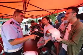 发头盔了！潍坊将开始处罚！图片