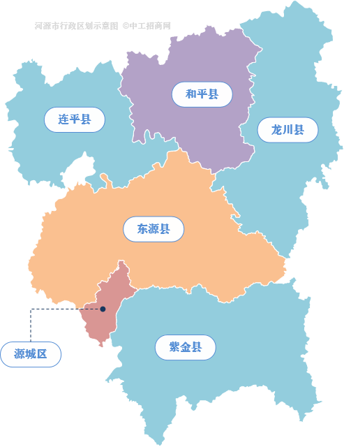广东21个地级市行政区划图（2021）