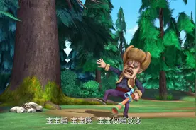 熊大太聪明了！看着光头强困得不行直接唱摇篮曲把光头强唱倒了视频封面