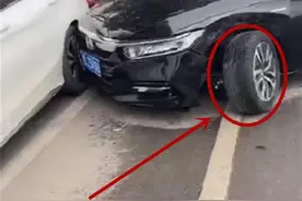 日系“纸糊车”本田雅阁再出事故，前轮支撑臂断裂，车损5位数图片