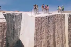 看看印度的大理石是如何开采的，网友：放在中国8000都没人干图片