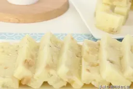 孩子爱吃的香蕉小米糕，甜香味美，软嫩营养，吃一次念念不忘图片