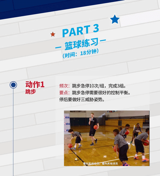 Jr. NBA居家篮球课第三课：梦幻脚步太难？看完包你学会