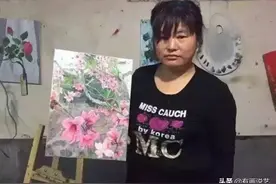 农妇模仿大师画桃花，200块一幅却能以假乱真，专家：亵渎艺术图片