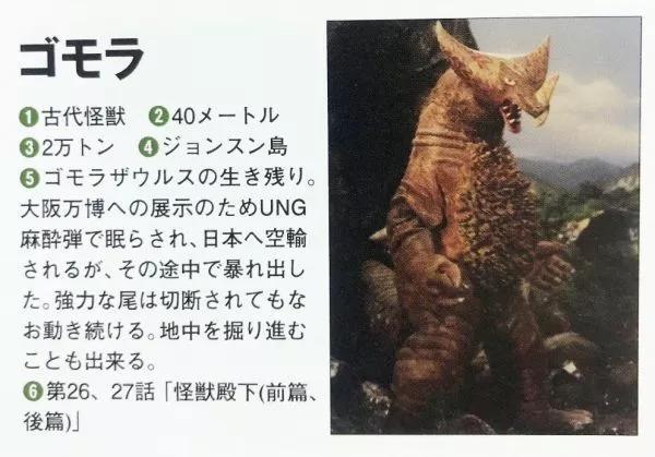 初代奥特曼怪兽图鉴