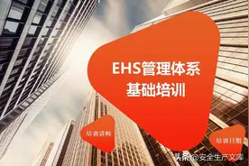 EHS管理体系建设知识培训ppt图片