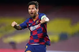 梅西再现神操作，一人单挑那不勒斯后防线破门，巴萨4-2那不勒斯图片