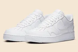 错位对勾设计！纯白AF1 家族终于迎来新成员图片