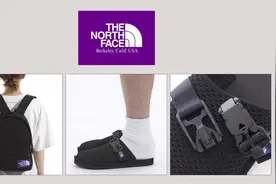The North Face紫标系列新品，背包、凉鞋最抢手图片