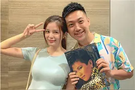 知名港姐官宣结婚，与圈外老公合照亲密有夫妻相，曾是李若彤替身图片