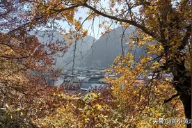 坐5元班车进秦岭深处，抵达西安最有诗意的小镇，山水红叶任人赏图片