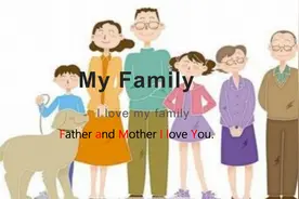 介绍我的家人的词汇及句子（爸爸妈妈，我爱你们）图片
