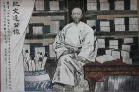 纪家先祖避难遇算卦先生，卦曰：“车上树，牛上房”乃安家之地图片
