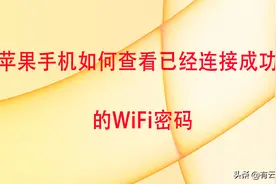 苹果手机在忘记WiFi密码的情况下如何查看WiFi密码？图片