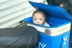 住在外卖箱里的女儿：超时了吗？爸爸快一点图片