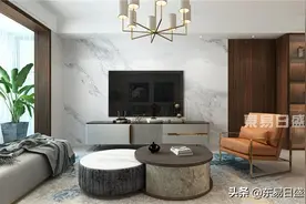128㎡现代轻奢风，木舟漾清池，沉鱼戏落雁图片