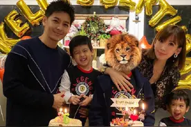 有种“自闭”叫长大的kimi，林志颖全家福曝光，双胞胎太可爱图片