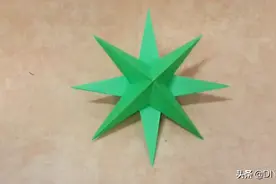 创意手工DIY，学习如何制作立体八角星，非常简单！图片