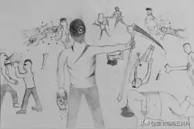 当孩子画出暴力血腥的画，该怎么办？图片