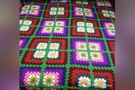 「针织作品」30款五彩缤纷的毯子和被子，简单好看图片