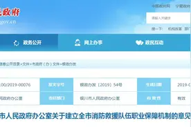 关于消防员薪资待遇、住房保障、专职经费……银川市人民政府发文明确了！图片
