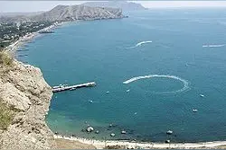 黑海 |欧洲和亚洲之间的一个内陆海，海水由博斯普鲁斯海峡溢注图片