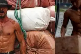体力劳动者的力量有多猛？一场与健身教练的比赛告诉你图片