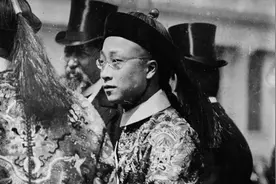 老照片：1904年，大清贝子溥伦访问美国图片