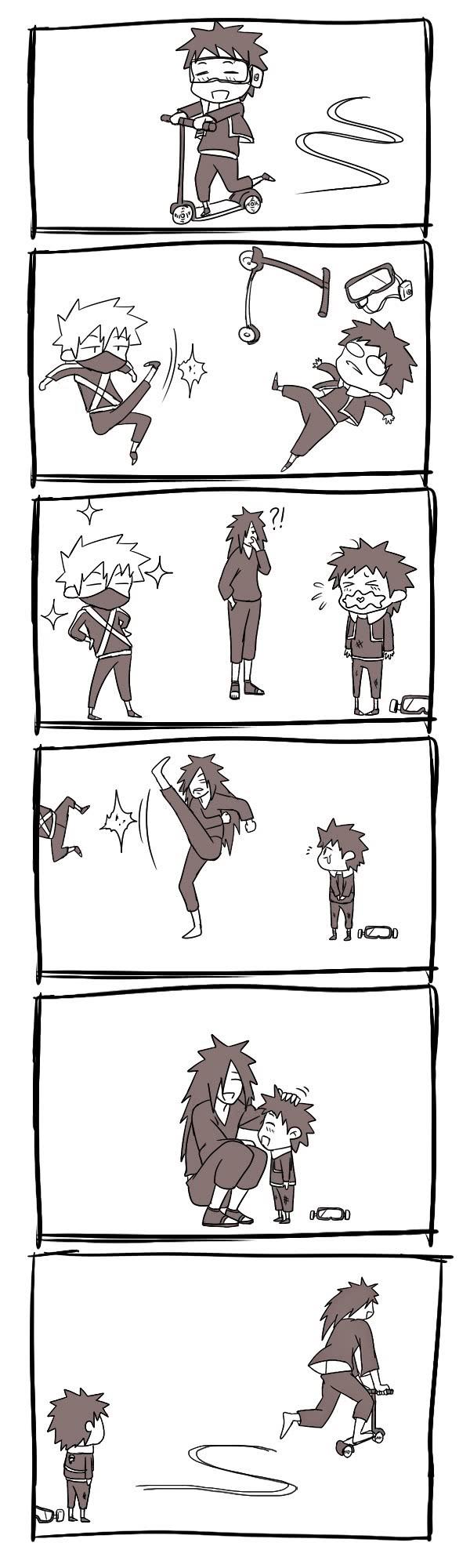 火影忍者 分享三篇搞笑同人漫画，暴躁斑爷化身为柱间小娇妻