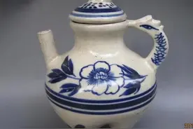 温润如玉元青花瓷盉图片