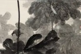 水气弥漫，清新脱俗的张大千荷花作品欣赏图片