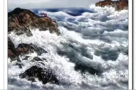 国画名家徐生华海景画欣赏图片