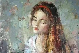 俄罗斯女画家朱莉娅·克里莫娃印象派风格人物油画作品欣赏图片