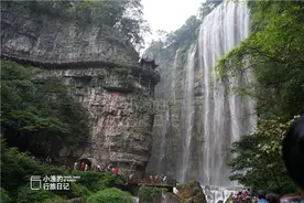 太壮观！湖北5A大瀑布，比黄果树还高35米，还能走到瀑布里图片