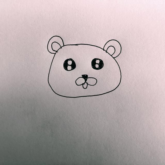 儿童手绘简笔画分享：一只彩色的卡通狮子
