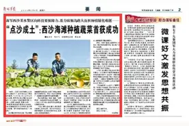 解放军南海"点沙成土"种出蔬菜 破解"海岛沙滩种菜不长秧"魔咒图片