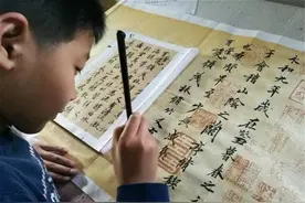 11岁男孩临《兰亭序》，专家：没艺术性，就一复印机！网友不服图片