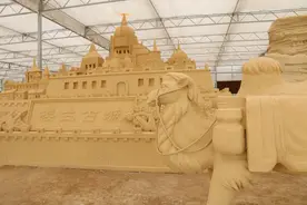 用沙子雕刻的楼兰王国，简直不可思议图片