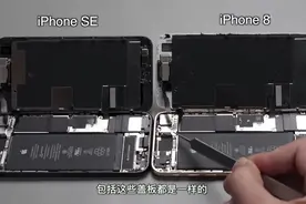 iPhoneSE拆机，99%零件可互换iPhone8！网友：乔布斯气晕图片