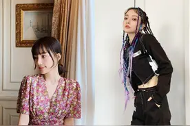 李小璐大变样，染花脏辫穿嘻哈风服饰，跟以前的甜美人设一点不像图片