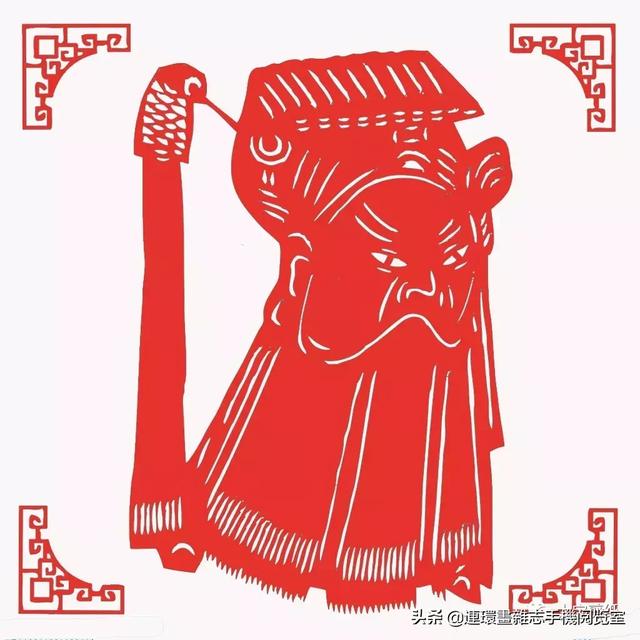 京剧脸谱剪纸素材