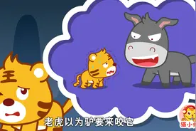 猫小帅故事之黔驴技穷：吃惊！林中之王老虎居然害怕一只驴子？视频封面