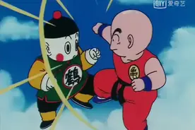 龙珠中饺子对战秃林，秃林被洞洞波压制，鹤仙人想为桃白白报仇图片