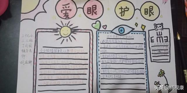 南阳市第37小学二(3)班爱眼绘画作品选登