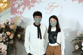 黄翠如，萧正楠，出席洪永城与梁诺妍的婚宴图片