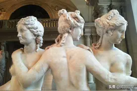 美惠三美神，寓意妩媚优雅美丽的三名仙女，油画家笔下的最爱图片
