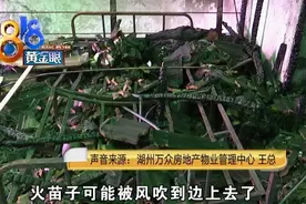 工人屋顶补漏，离开后起火，整个顶都烧没了图片