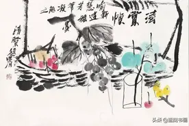 简笔画大师朱新建表示，画画是要拼命的，画死才可能悟出其中真谛图片