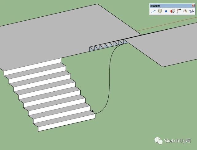 最浪的奇葩楼梯建模，SU依然轻松搞定？